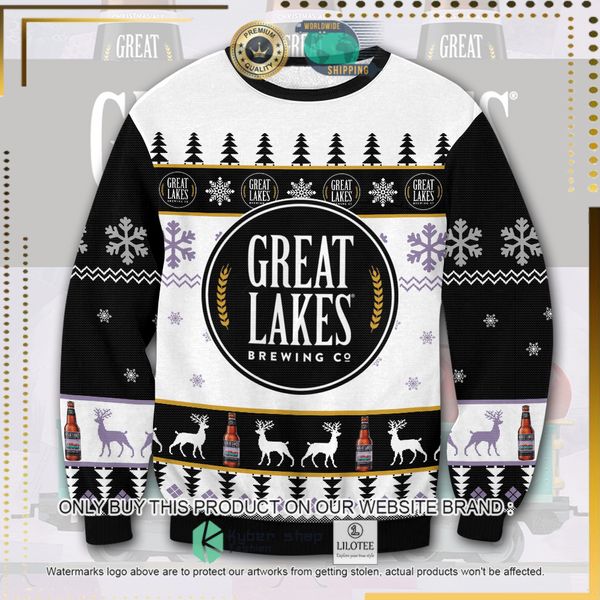 great lakes brewing company woolen knitted sweater 1 10751