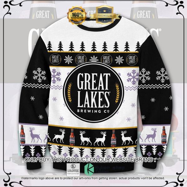 great lakes brewing company woolen knitted sweater 1 39768
