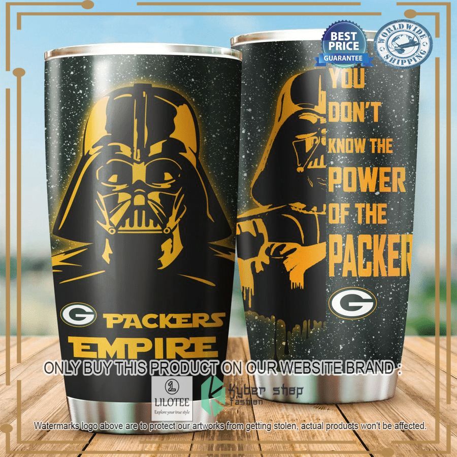green bay packers stars wars you dont know the power tumbler 1 19023