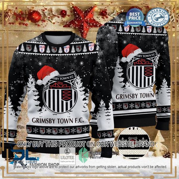 grimsby town black christmas sweater 1 30508