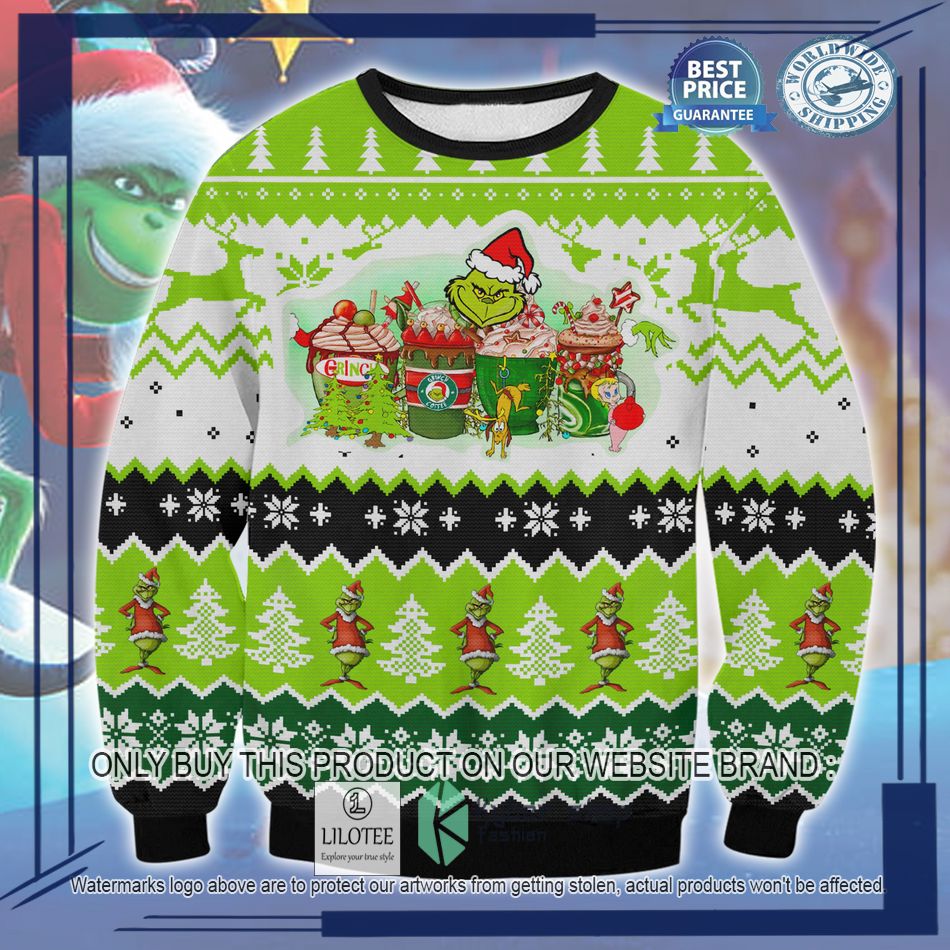 grinch coffee ugly christmas sweater 1 30474