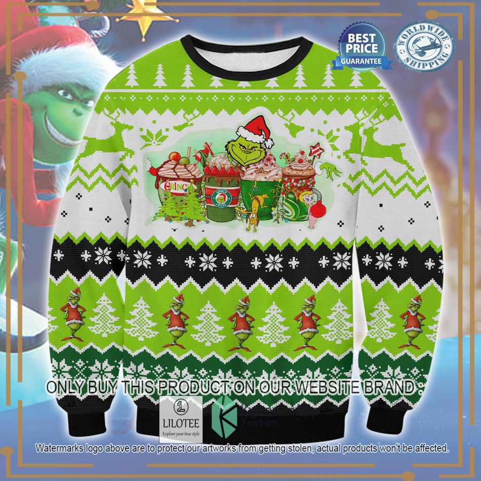 grinch coffee ugly christmas sweater 1 68927