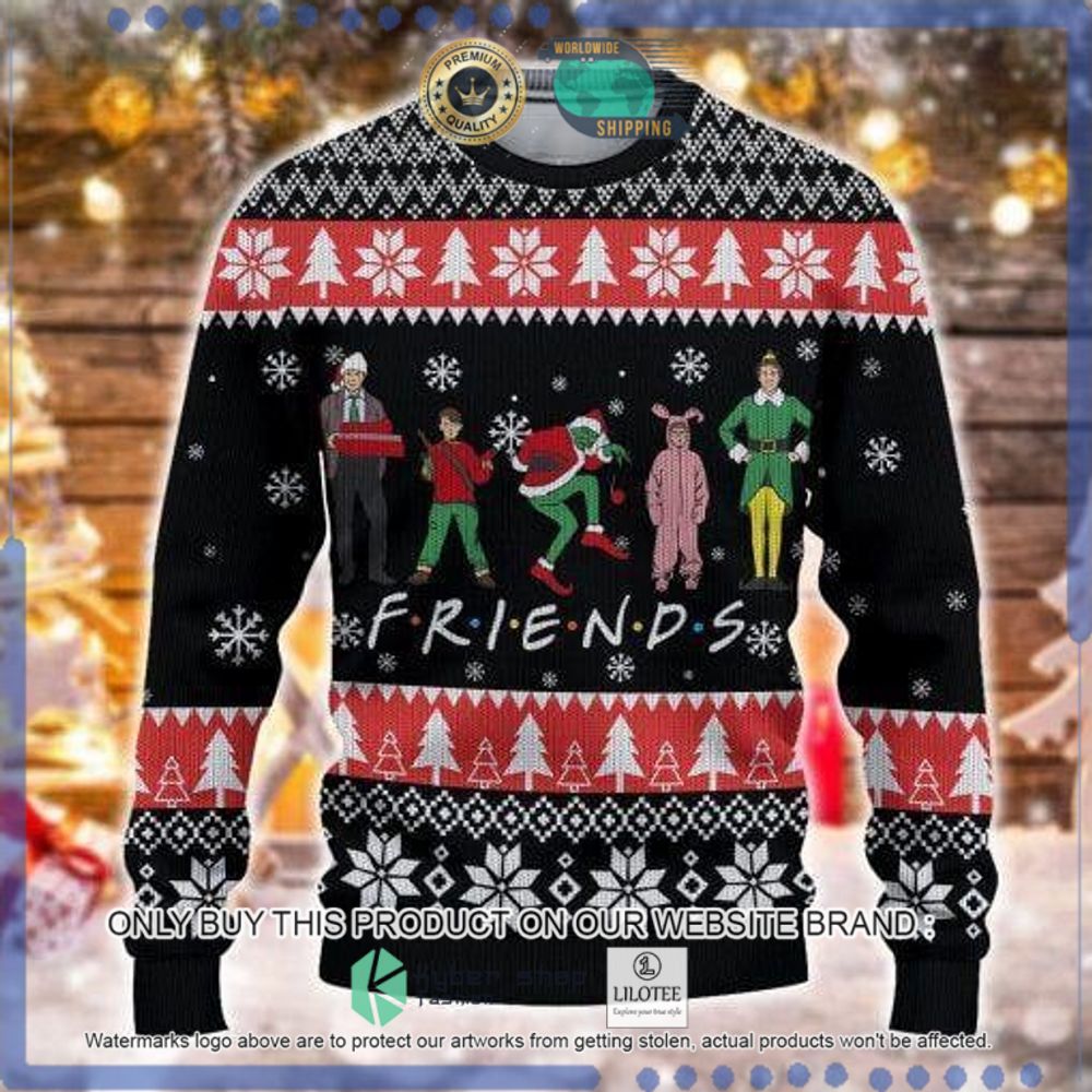 grinch friends christmas sweater 1 52284