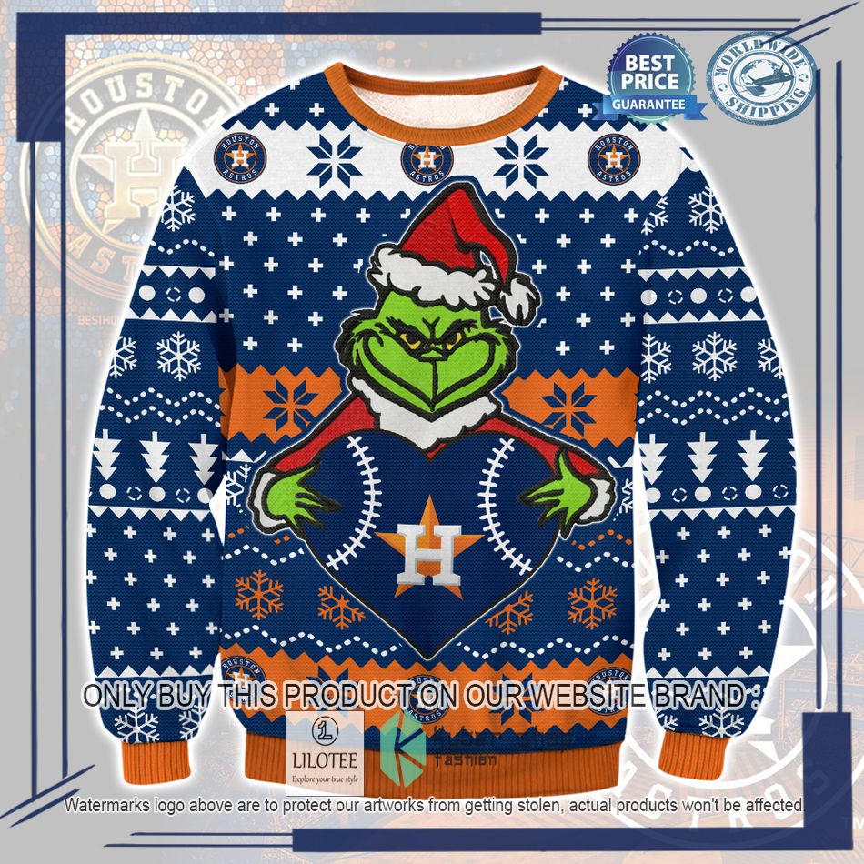 grinch houston astros heart ugly christmas sweater 1 65527