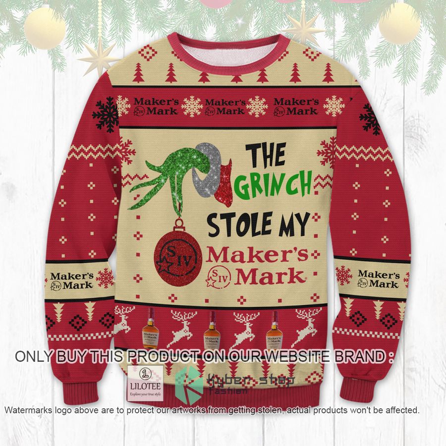 Grinch Stole Maker's Mark Christmas Sweater, Sweatshirt 8