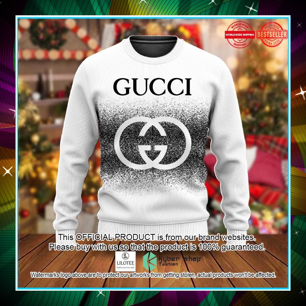 gucci black and white christmas sweater 1 287