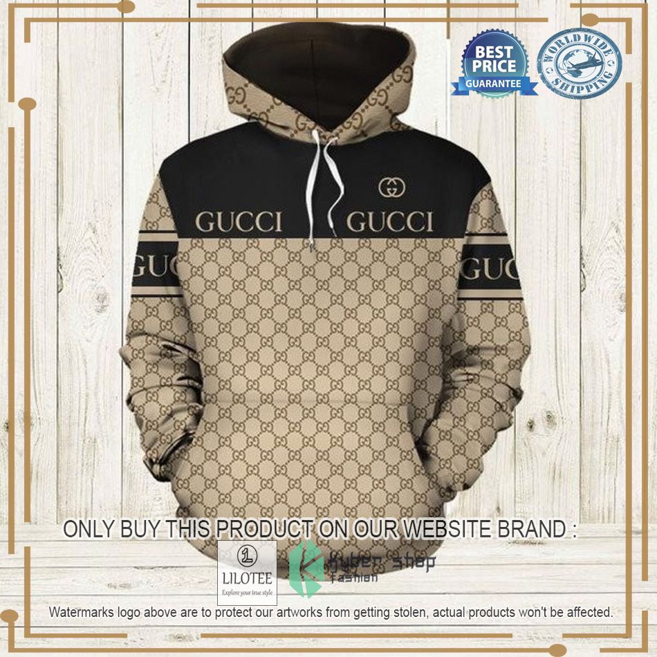 gucci black brown hoodie 1 53787