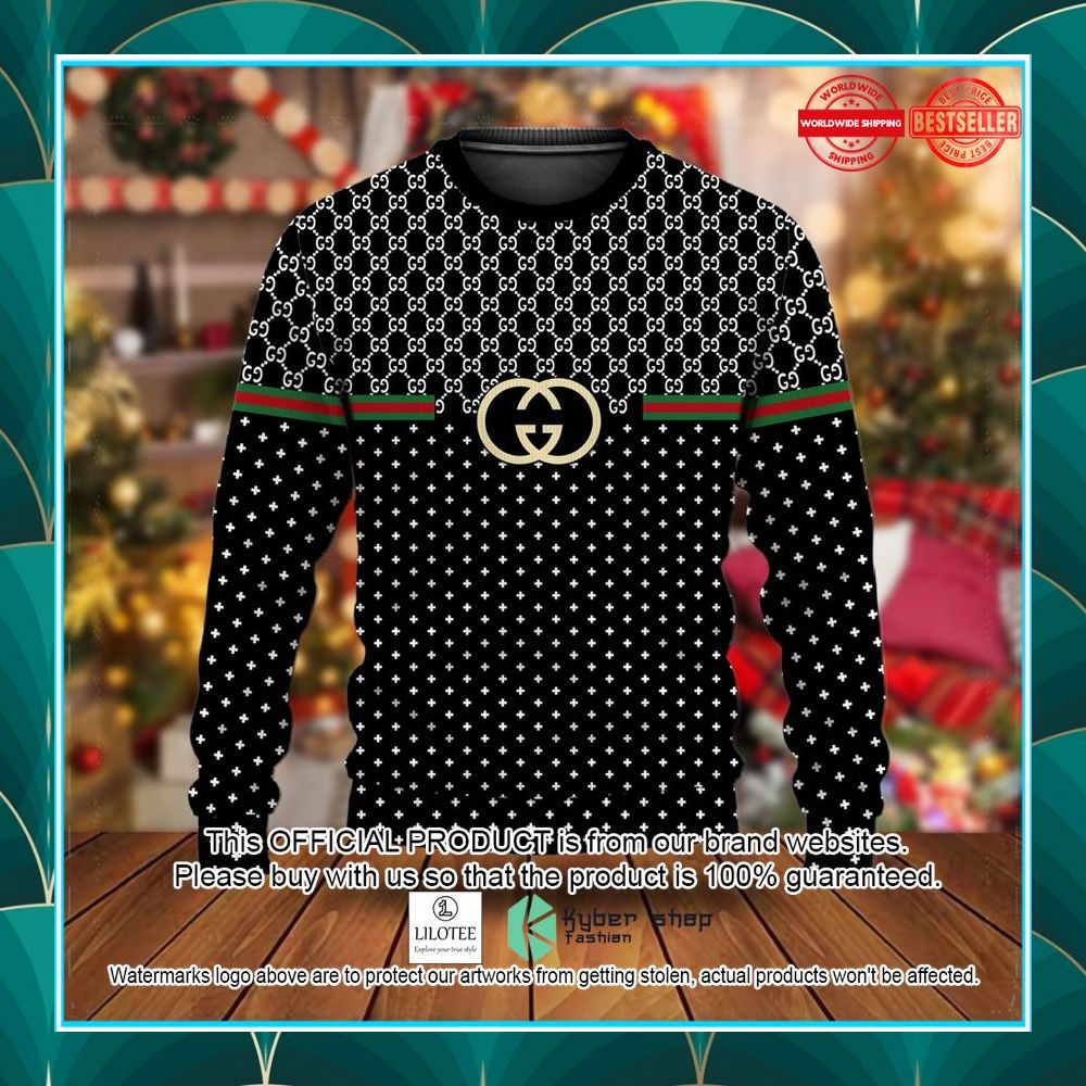 gucci black christmas sweater 1 542