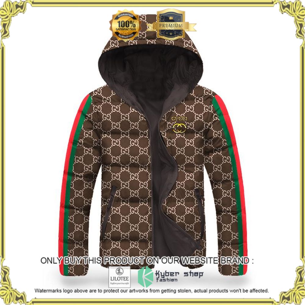 gucci brown puffer down jacket 1 56582