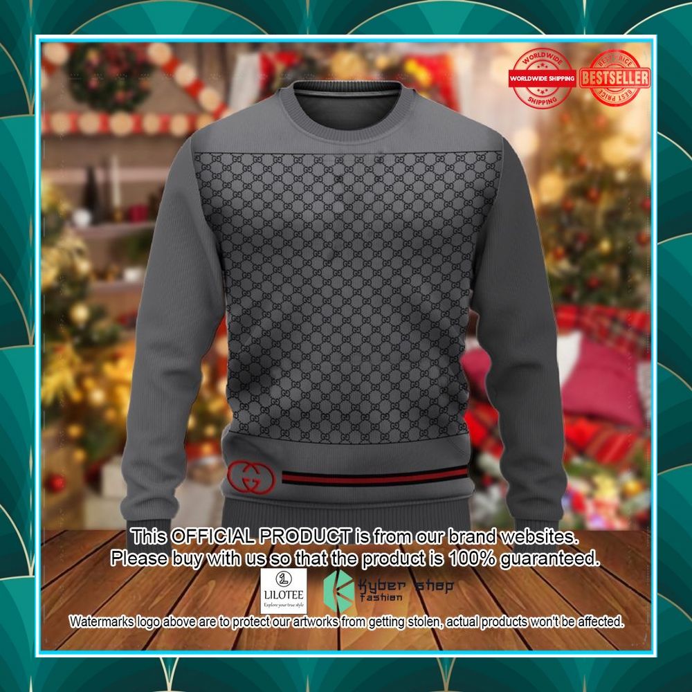 gucci dark grey christmas sweater 1 651