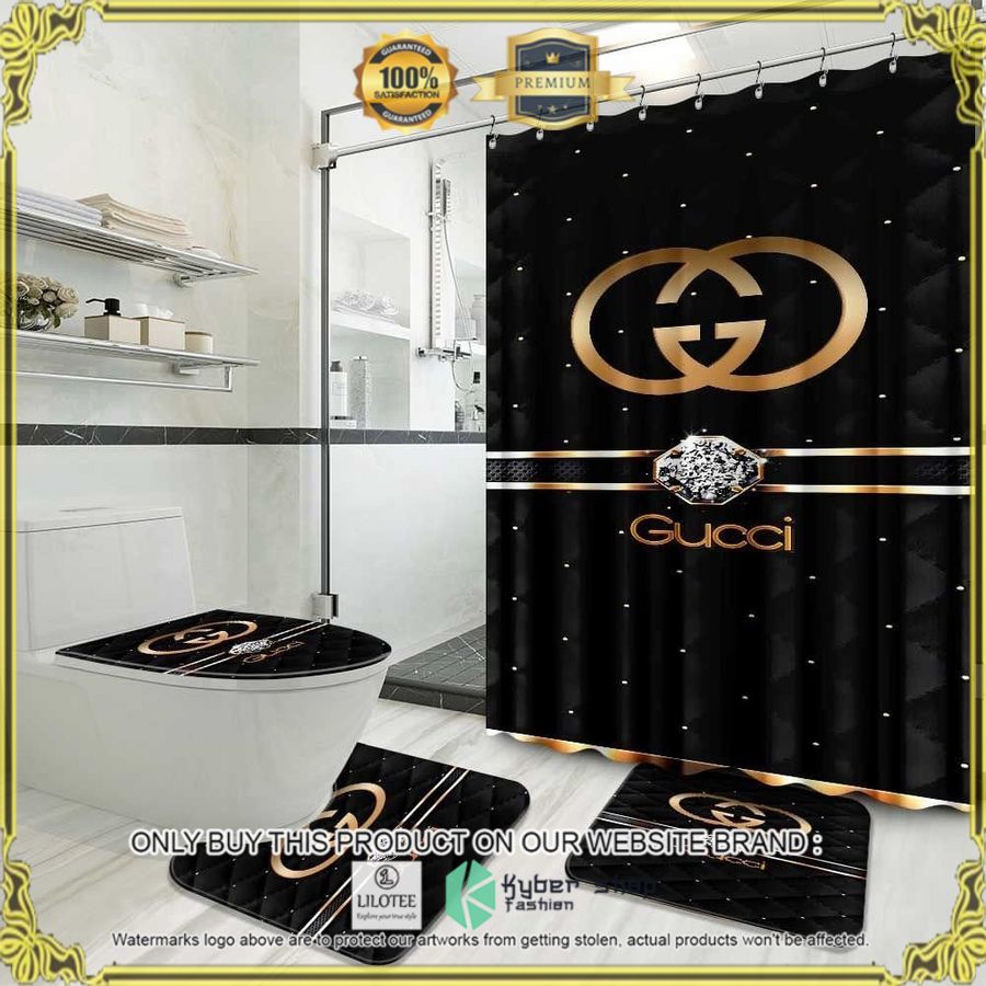 gucci diamond black yellow bathroom set 1 73070
