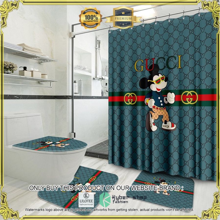 gucci mickey mouse blue bathroom set 1 71796
