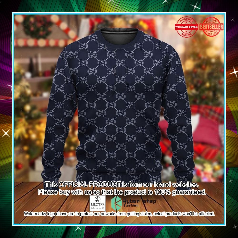 gucci navy christmas sweater 1 685