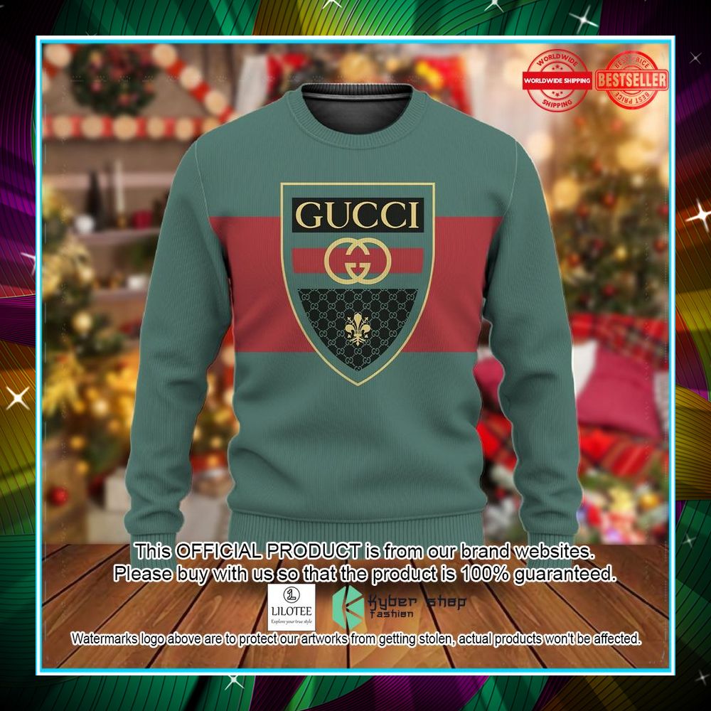 gucci red green christmas sweater 1 94