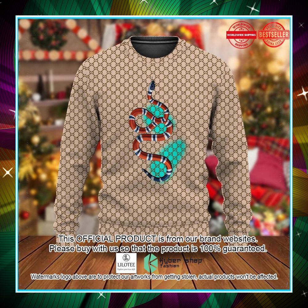 gucci snake christmas sweater 1 240