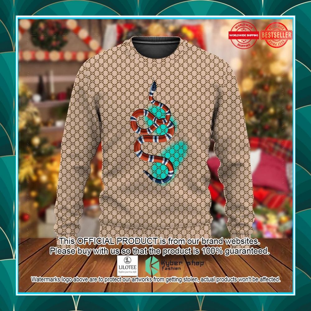 gucci snake christmas sweater 1 406