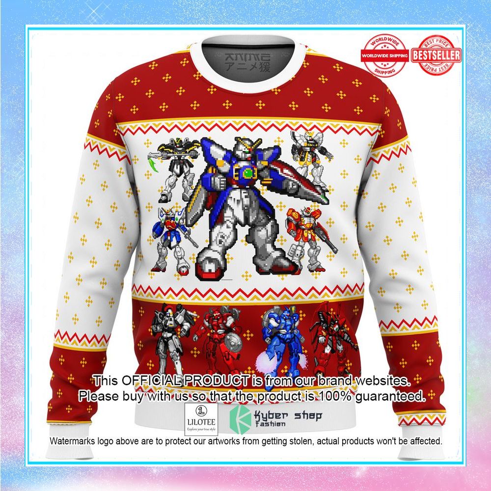 gundam wing sprites sweater christmas 1 521