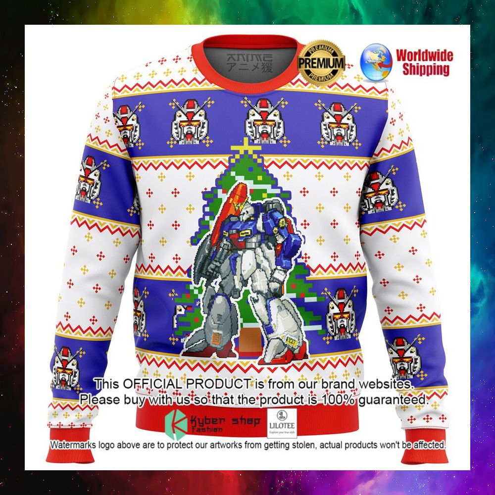 gundam xmas tree christmas sweater 1 117