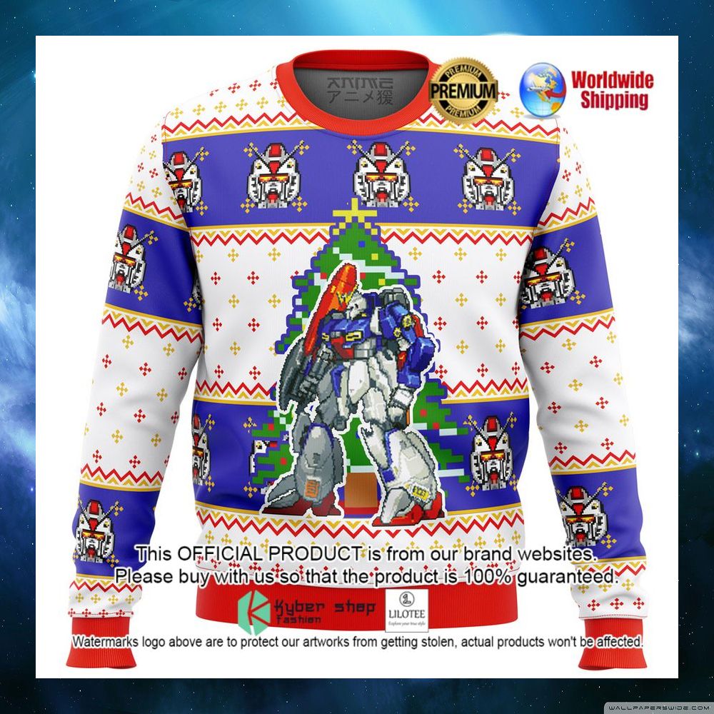 gundam xmas tree christmas sweater 1 213