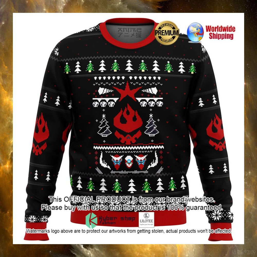 Gurren Lagann Anime Christmas Sweater - LIMITED EDITION 4 gurren lagann anime christmas sweater 1 363