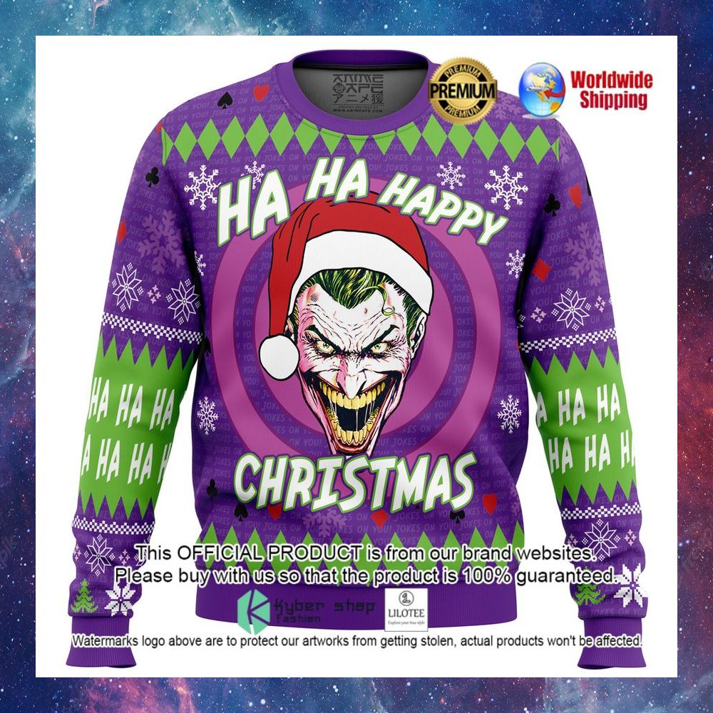ha ha ha happy christmas joker dc comics christmas sweater 1 922