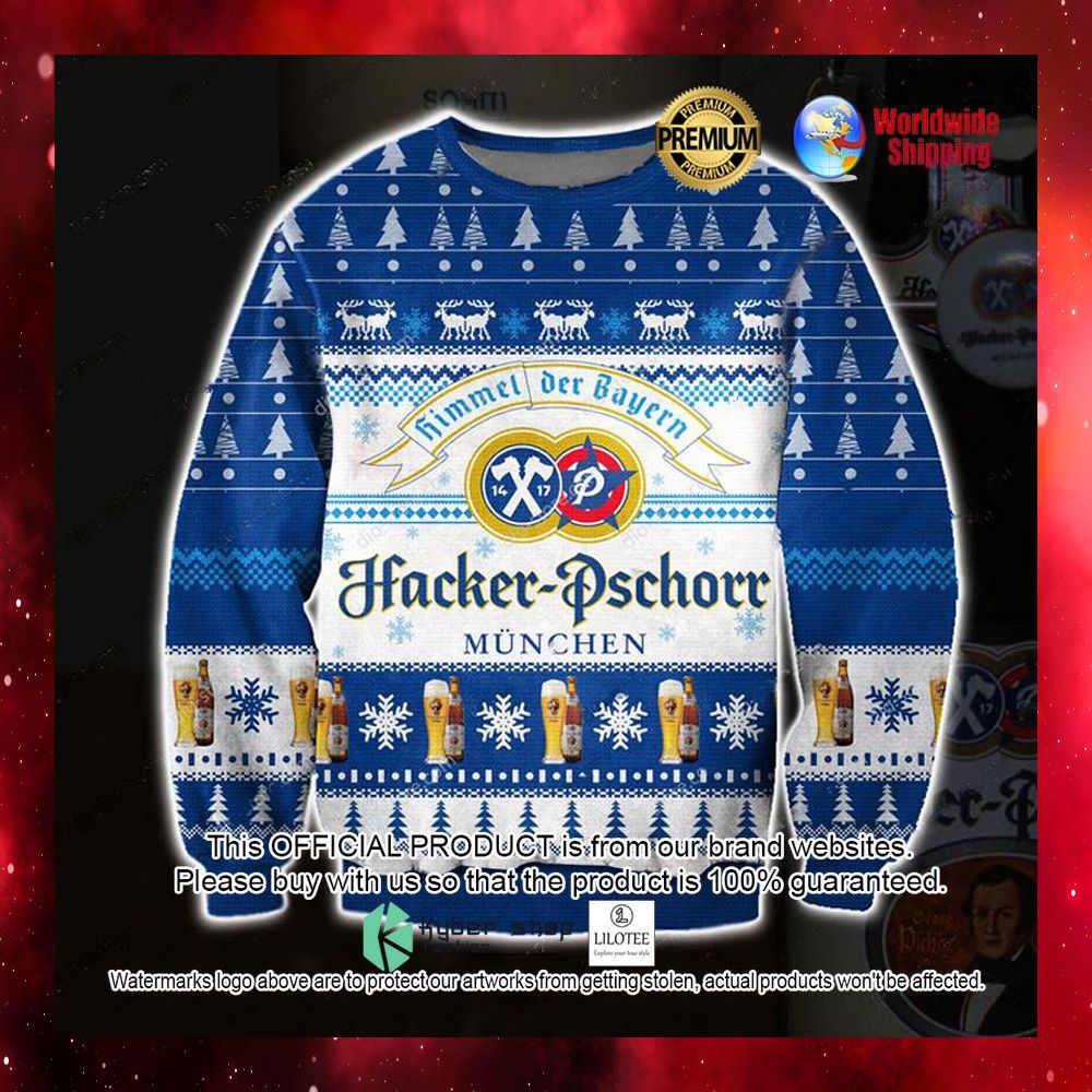 hacker pschorr brewery christmas sweater 1 237