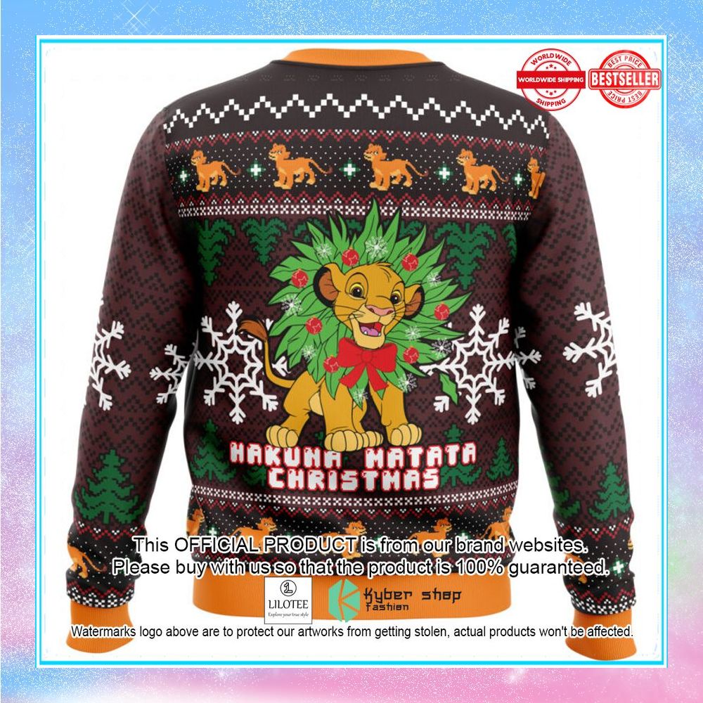 hakuna matata lion king sweater christmas 2 705