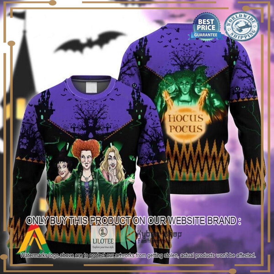 halloween hocus pocus sanderson sisters ugly christmas sweater 1 27743