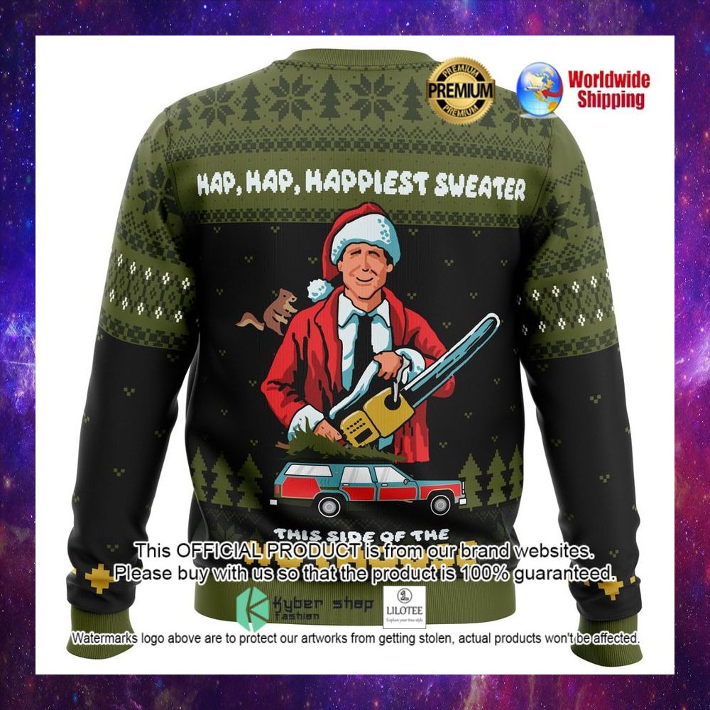hap hap happiest sweater this side of the nuthouse christmas sweater 1 805