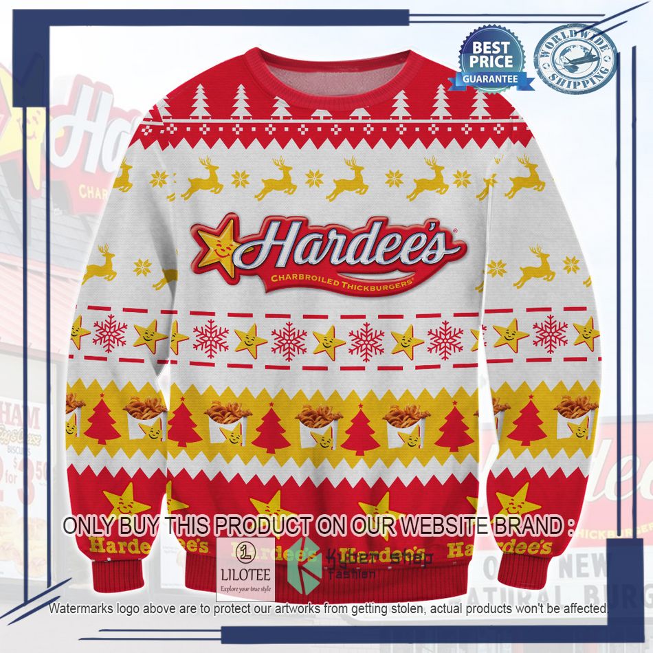 hardees ugly christmas sweater 1 61565
