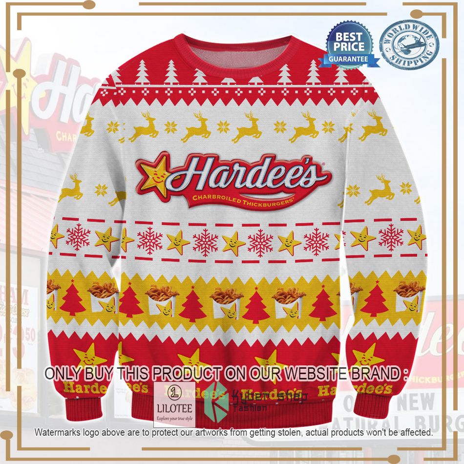 hardees ugly christmas sweater 1 91297
