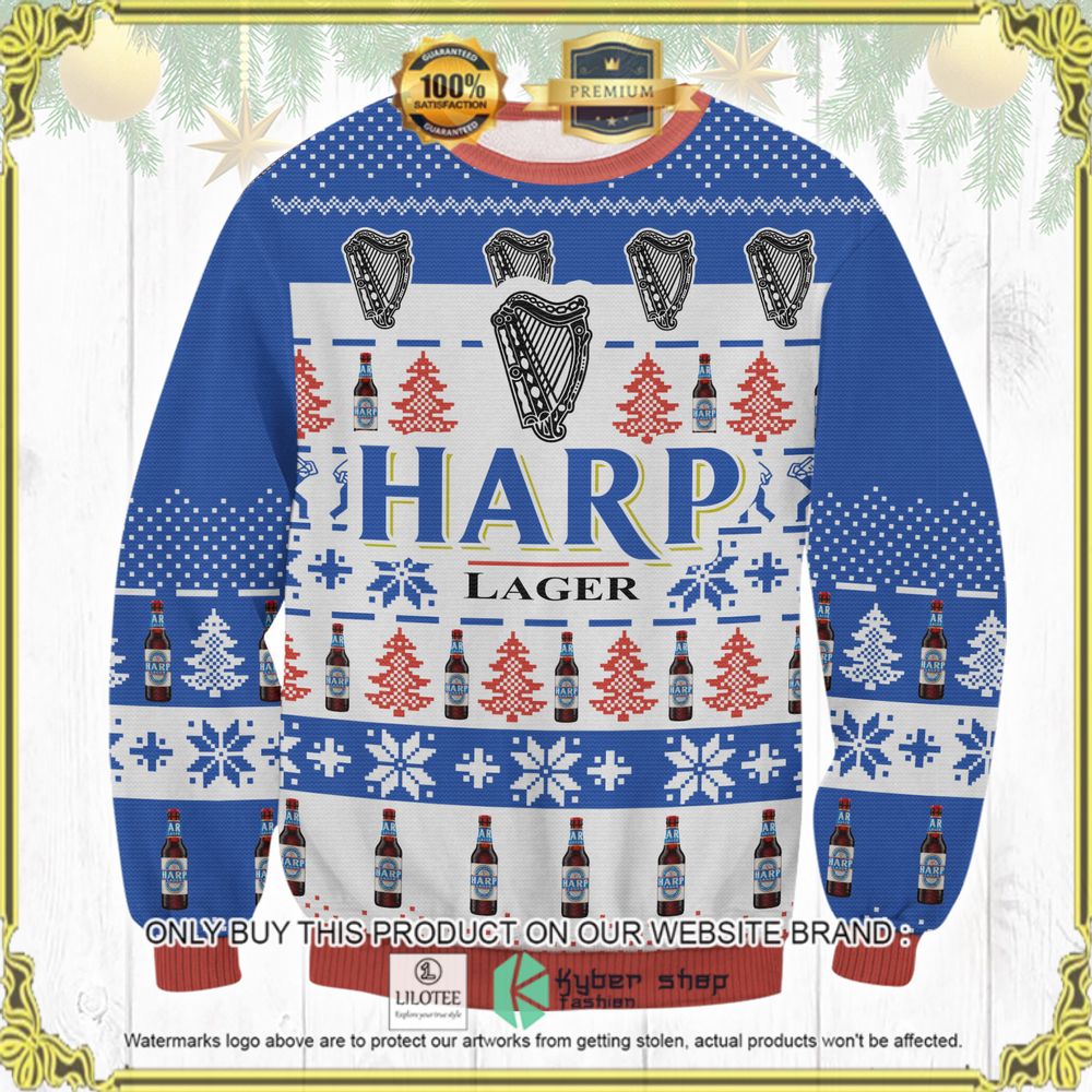 harp lager beer ugly sweater 1 23899