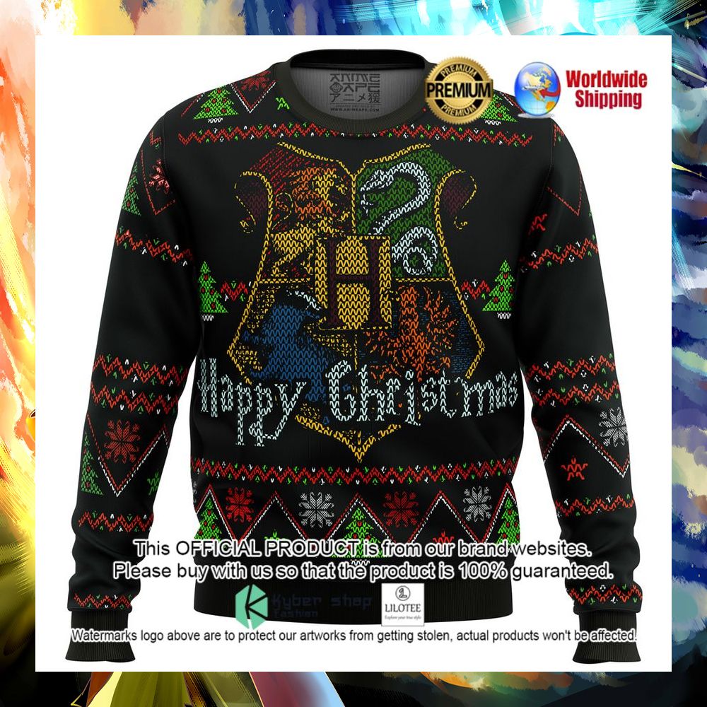 harry potter house happy christmas movie christmas sweater 1 246