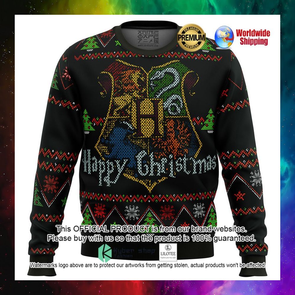 harry potter house happy christmas movie christmas sweater 1 932