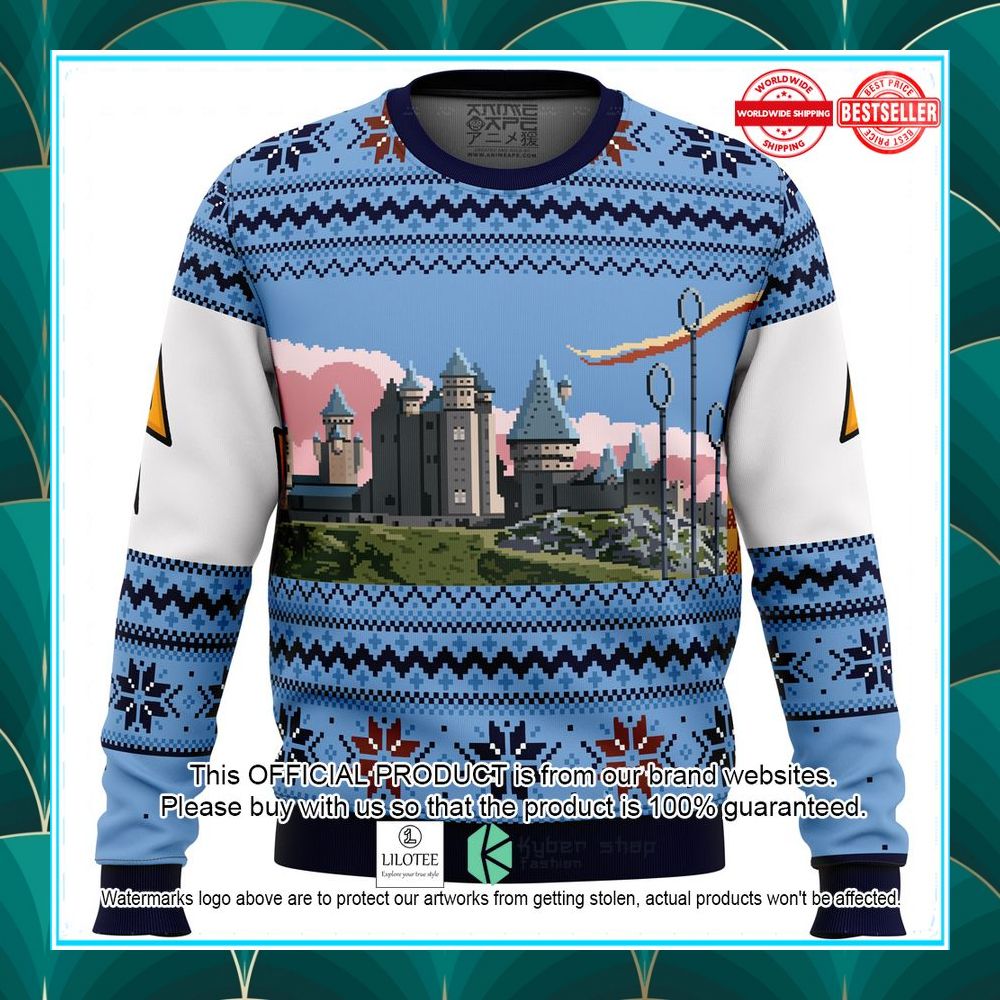 harry potter retro hogwarts christmas sweater 1 339