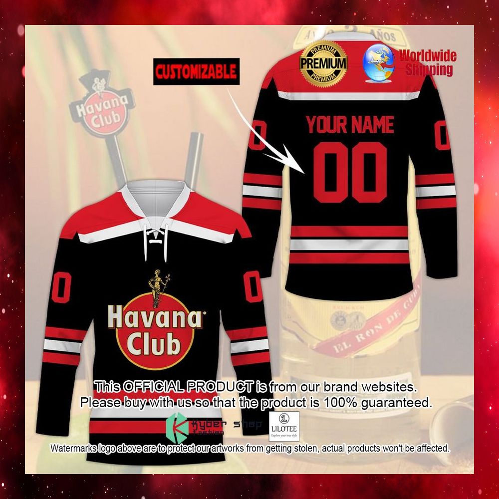 havana club black personalized hockey jersey 1 975