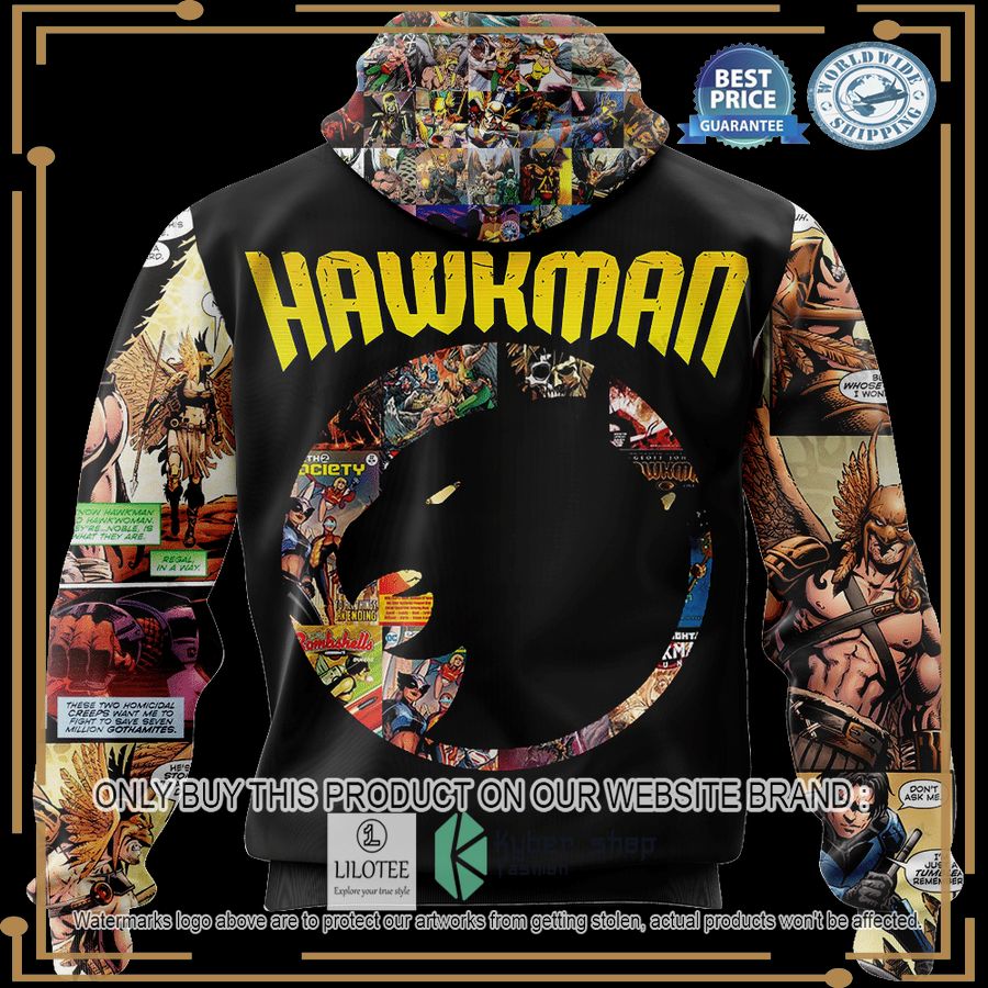 hawkman dc comics universe yellow hoodie hoodie mask 2 64369