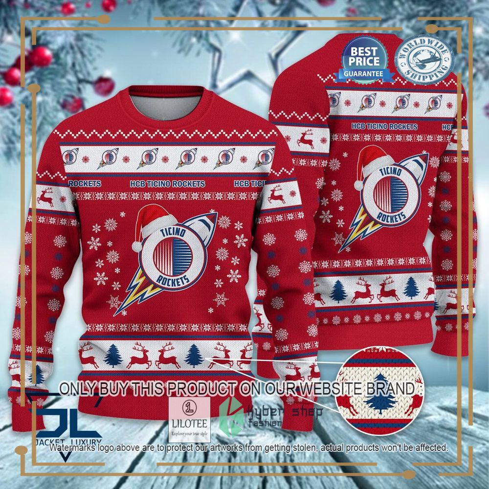 HCB Ticino Rockets Ugly Christmas Sweater 6