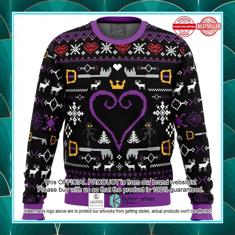 hearts kingdom hearts christmas sweater 1 259