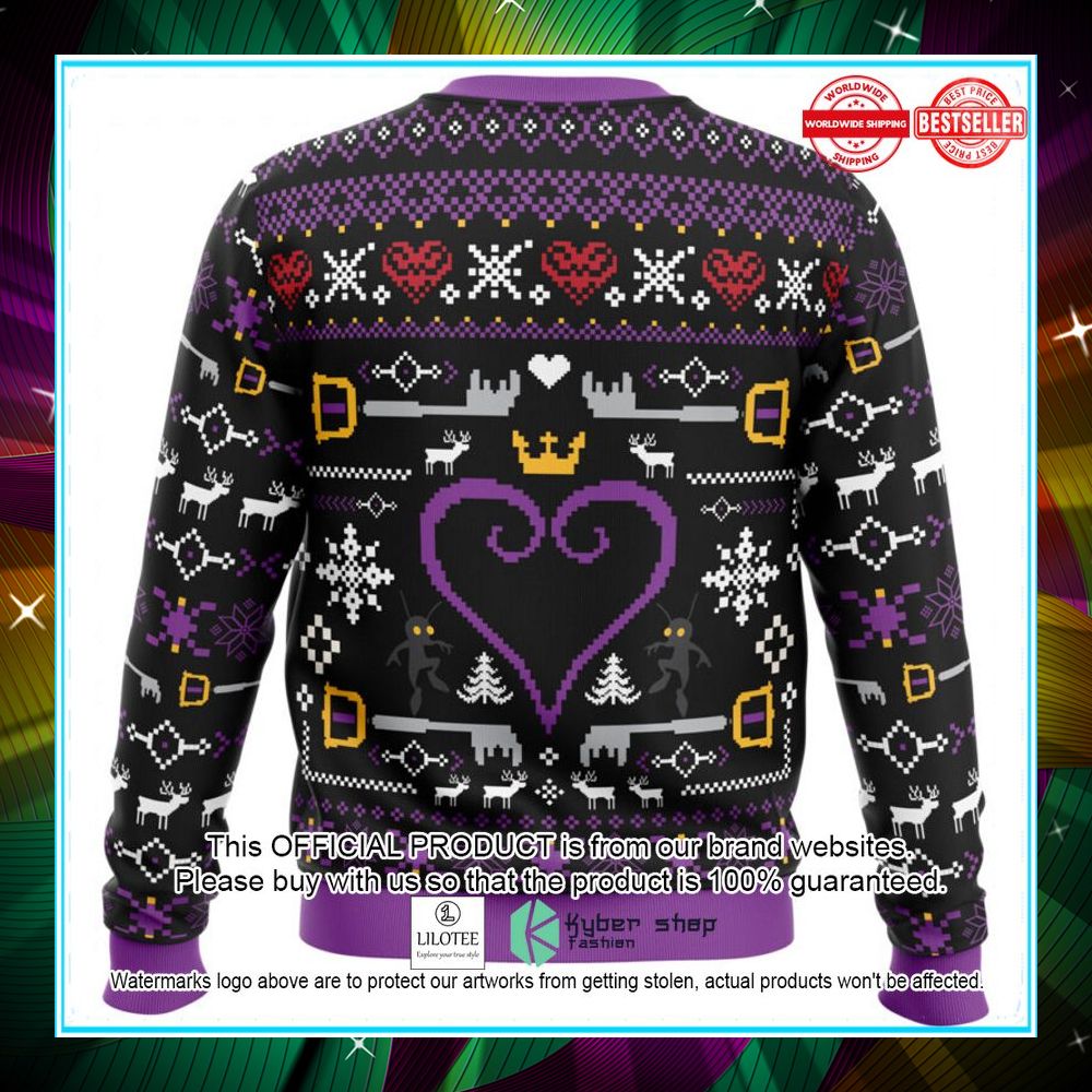 hearts kingdom hearts christmas sweater 2 717