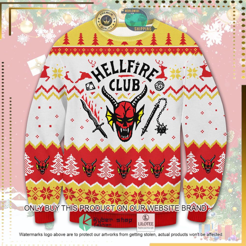 hellfire club white red yellow ugly sweater 1 20800