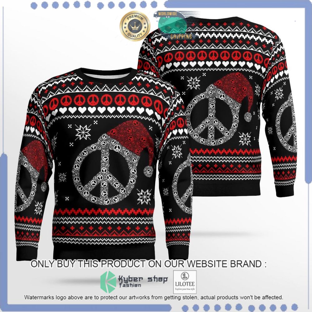 Hippie Pattern Logo Ugly Christmas Sweater - LIMITED EDITION 8