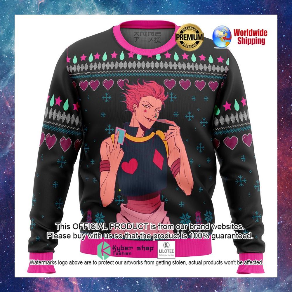 hisoka hunter x hunter anime christmas sweater 1 623