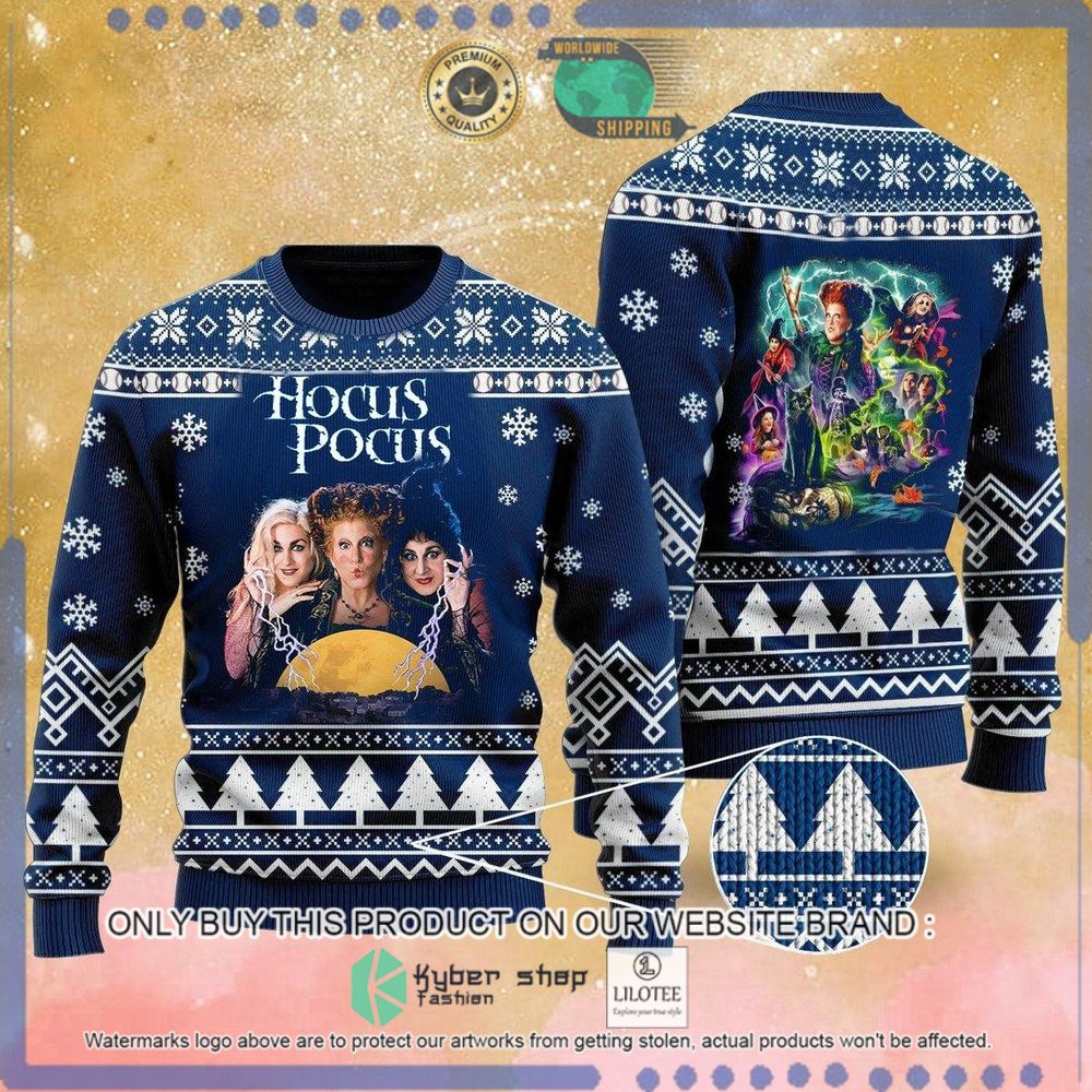 hocus pocus blue christmas sweater 1 94688