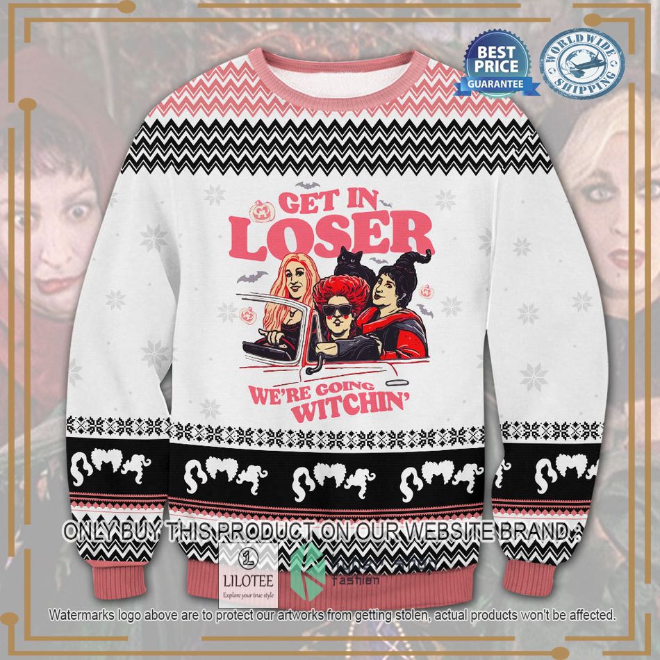hocus pocus get in loser ugly christmas sweater 1 45329