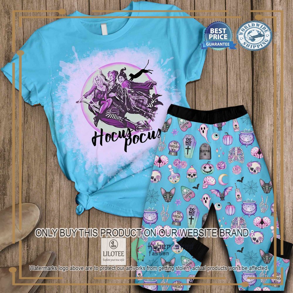 Hocus Pocus Light Blue Pajamas Set 5