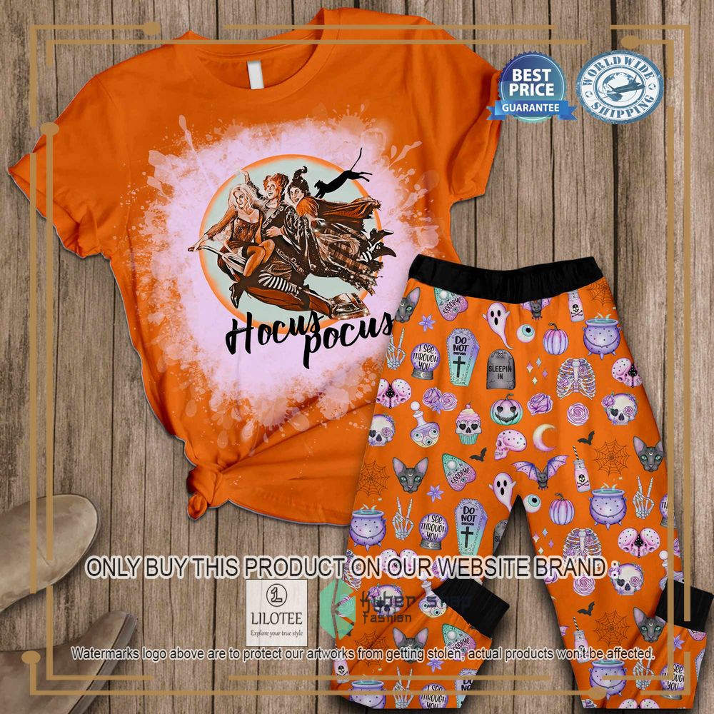 Hocus Pocus Orange Pajamas Set 4