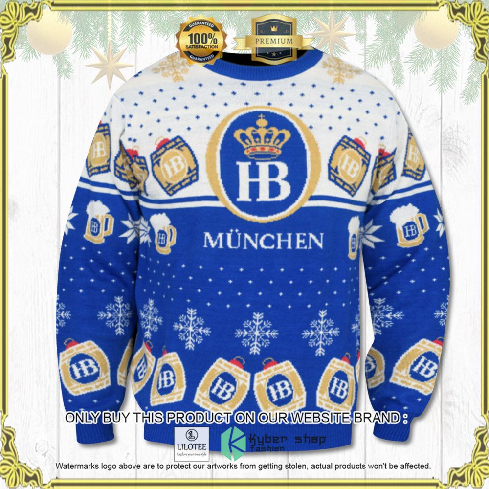 hofbrau muenchen knitted christmas sweater 1 46348