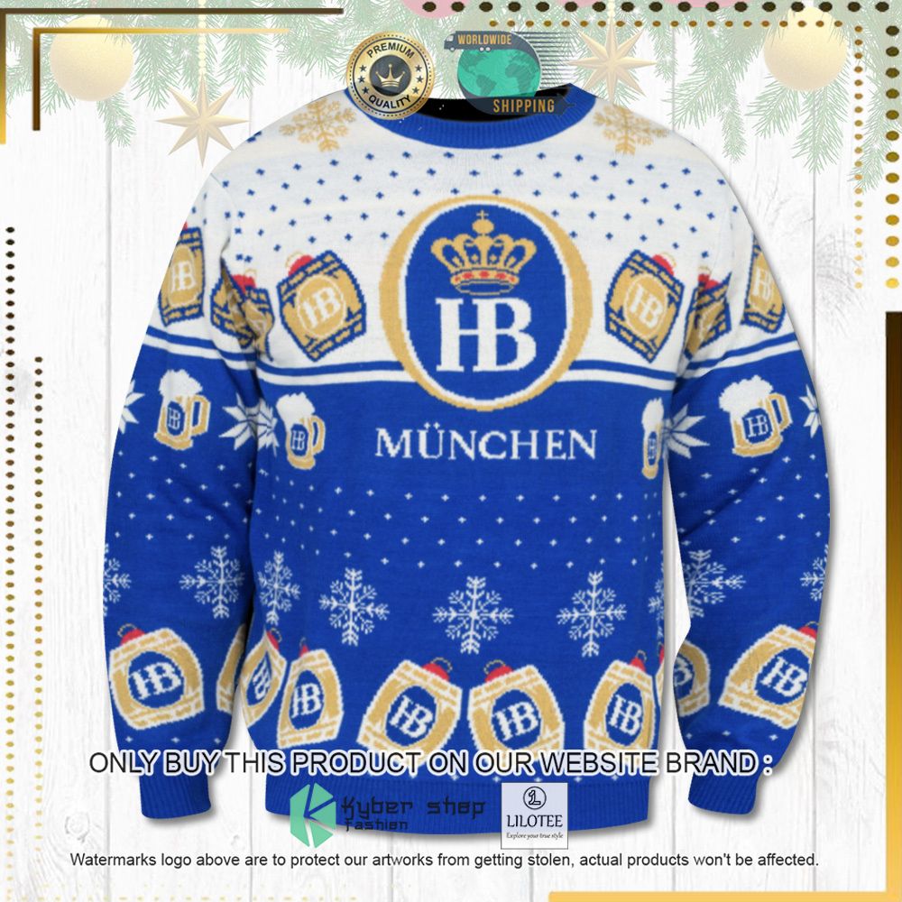 hofbrau muenchen knitted christmas sweater 1 46465