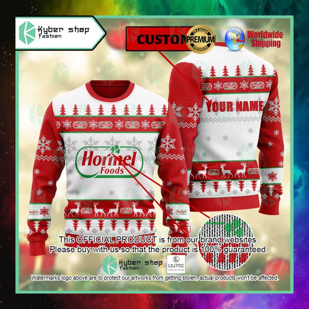 hormel custom name christmas sweater 1 625